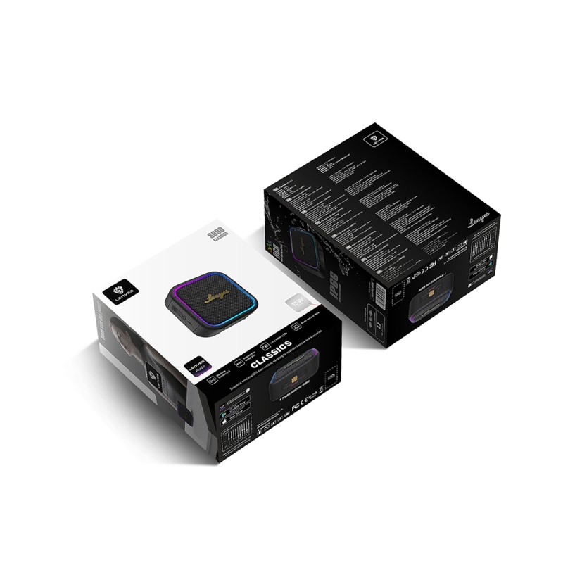 Lenyes S890 Su Geçirmez Özellikli RGB Işıklı Askılı Mini OTG-TWS Bluetooth Hoparlör v5.3 - 10