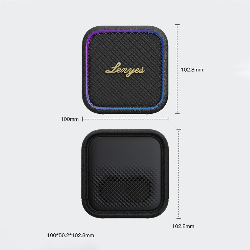 Lenyes S890 Su Geçirmez Özellikli RGB Işıklı Askılı Mini OTG-TWS Bluetooth Hoparlör v5.3 - 9