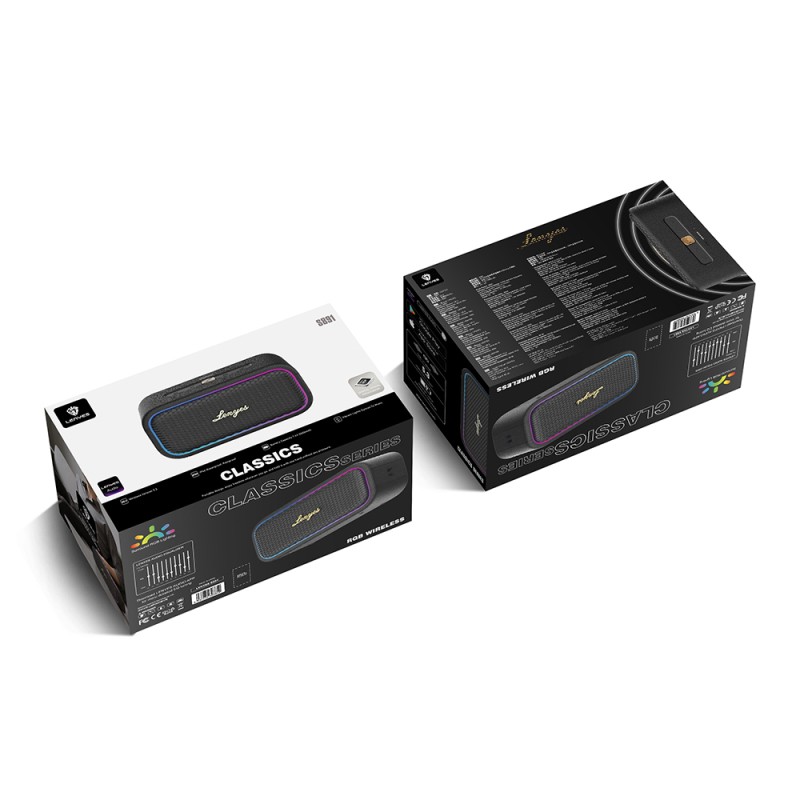 Lenyes S891 RGB Işıklı Taşınabilir Su Geçirmez OTG-TWS Bluetooth Hoparlör v5.3 80W - 11