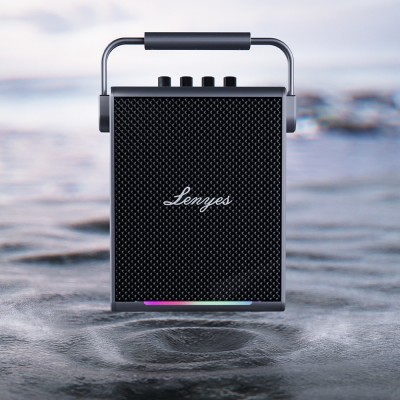 Lenyes Titan 1 Serisi RGB Işıklı Çift Mikrofonlu Bluetooth Speaker Hoparlör v5.3 5000mAh - 4