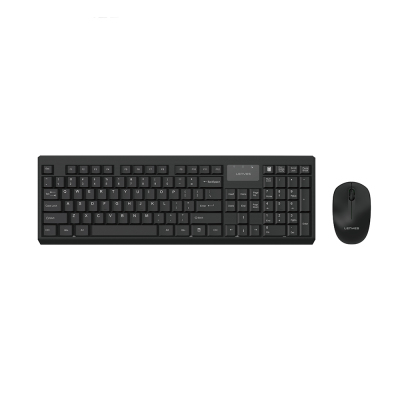 Lenyes WK105 Ergonomik 2in1 2.4G Kablosuz Klavye ve 1200 DPI Mouse Seti - Lenyes