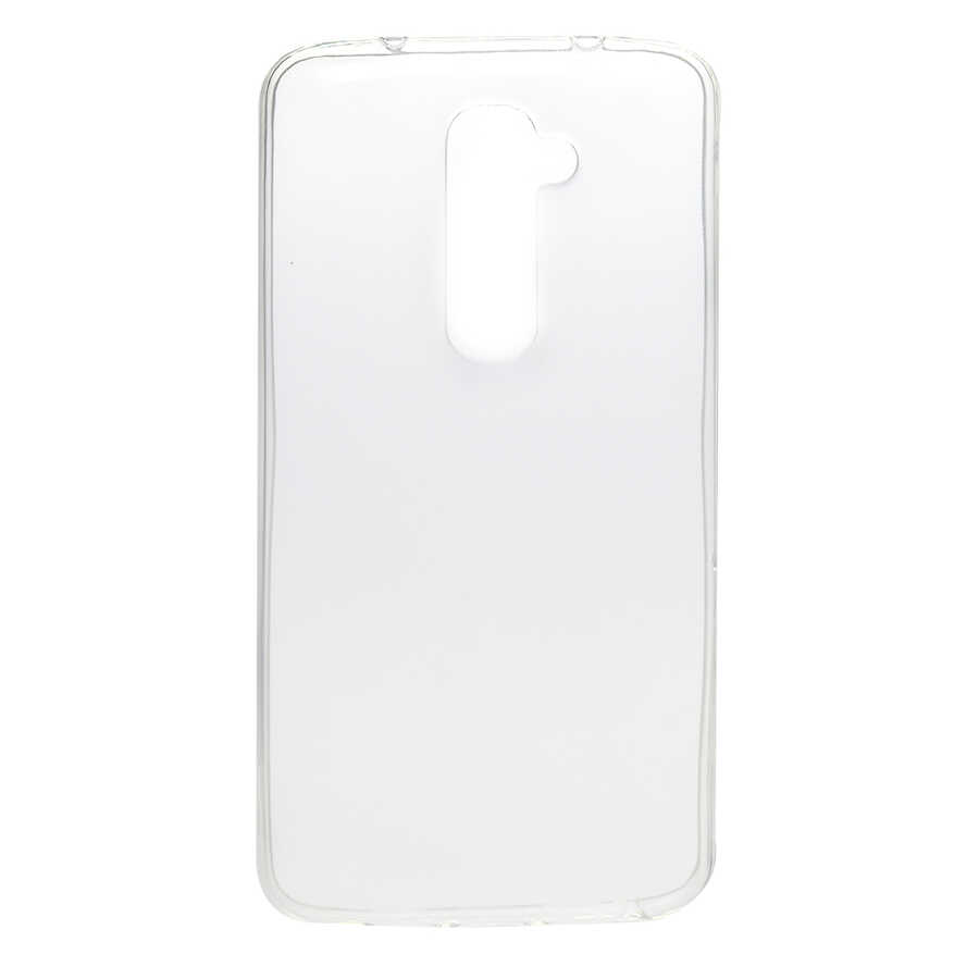 LG G2 Kılıf Zore Süper Silikon Kapak - Renksiz