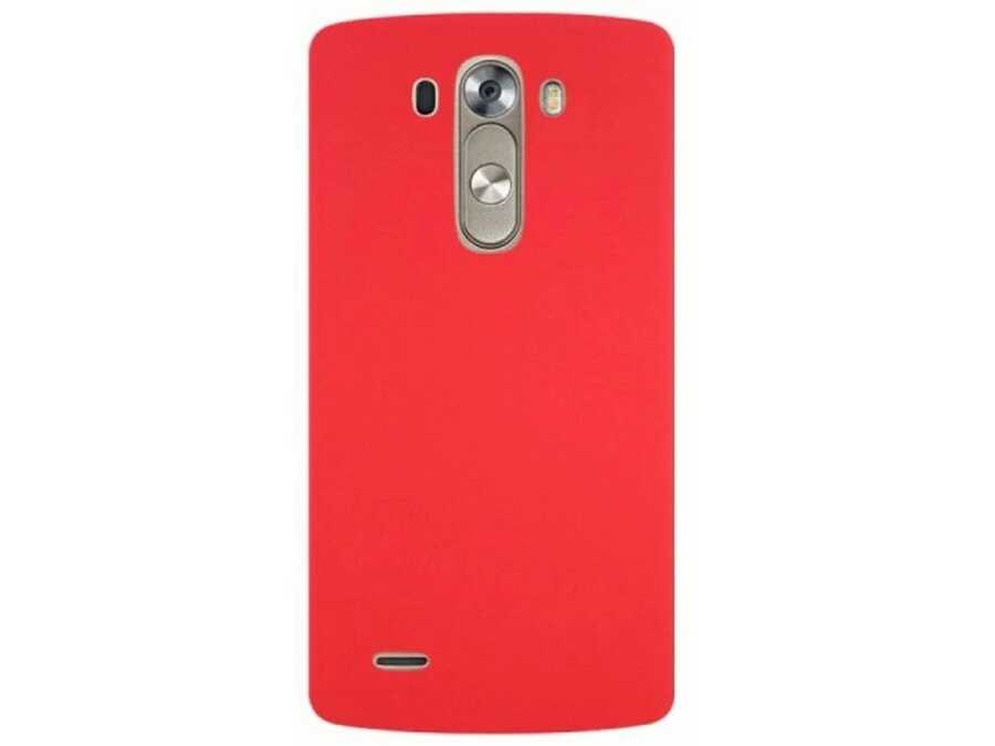 LG G3 Kılıf Zore Premier Silikon Kapak - Kırmızı