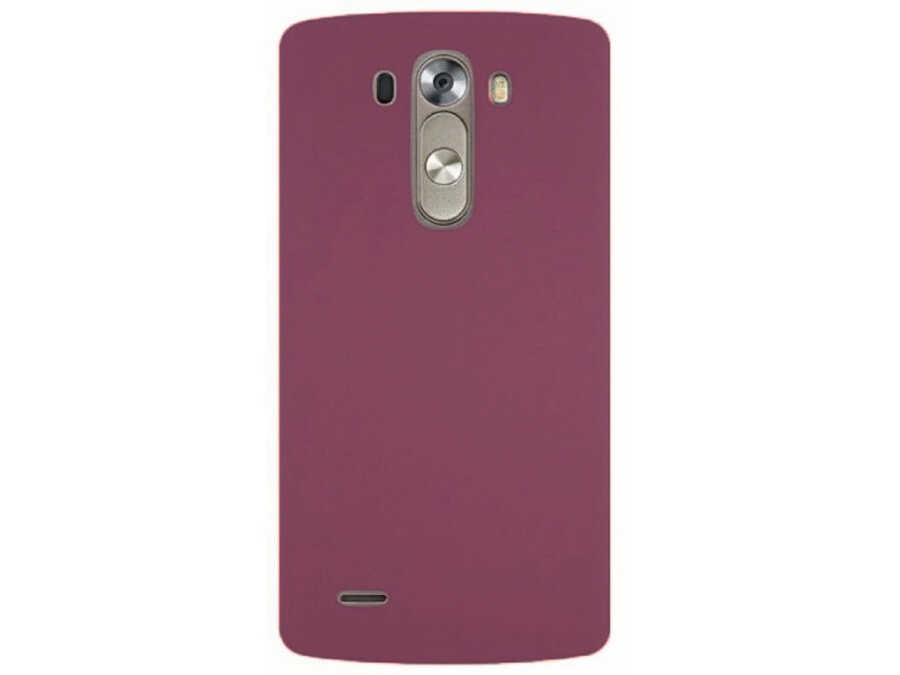 LG G3 Kılıf Zore Premier Silikon Kapak - Mürdüm