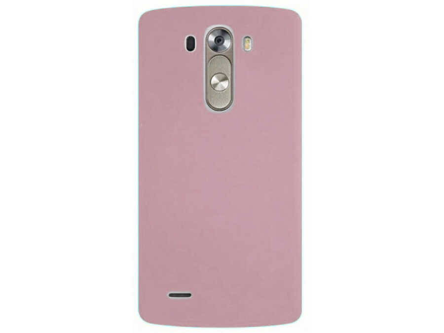 LG G3 Kılıf Zore Premier Silikon Kapak - Rose Gold