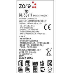 LG G3 Zore A Kalite Uyumlu Batarya - Zore