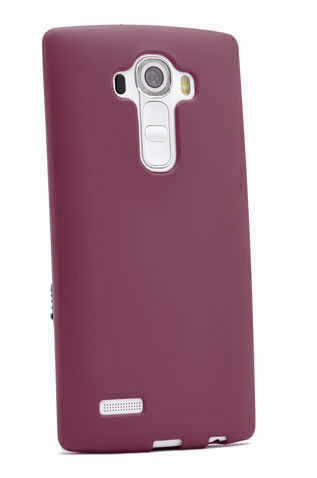 LG G4 Kılıf Zore Premier Silikon Kapak - Mürdüm