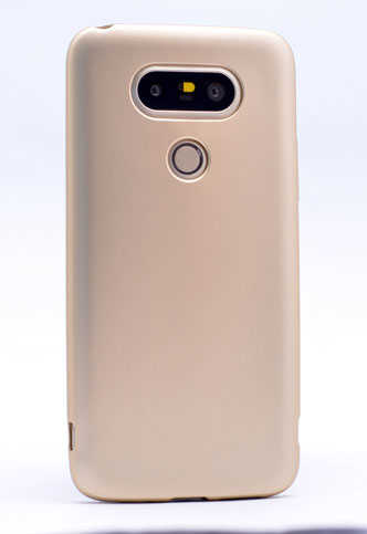 LG G5 Kılıf Zore Premier Silikon Kapak - Gold