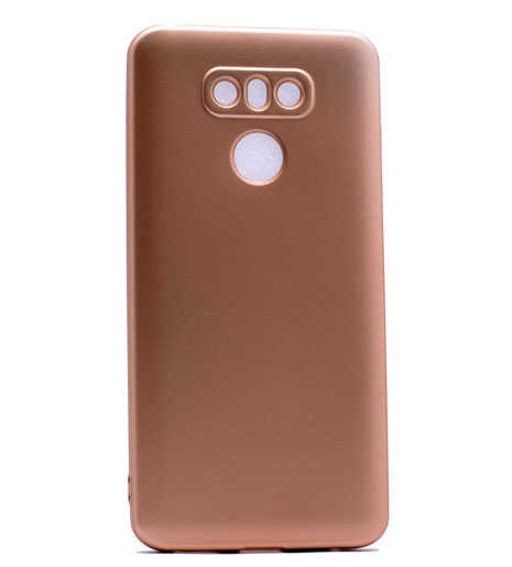 LG G6 Kılıf Zore Premier Silikon Kapak - Gold