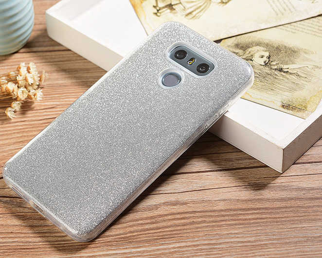 LG G6 Kılıf Zore Shining Silikon - Gümüş