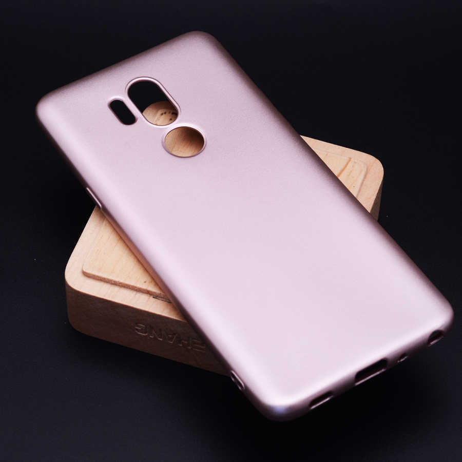 LG G7 Kılıf Zore Premier Silikon Kapak - Rose Gold