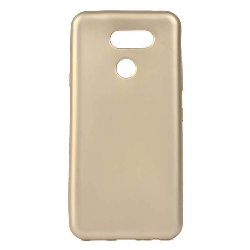 LG K40S Kılıf Zore Premier Silikon Kapak - Gold