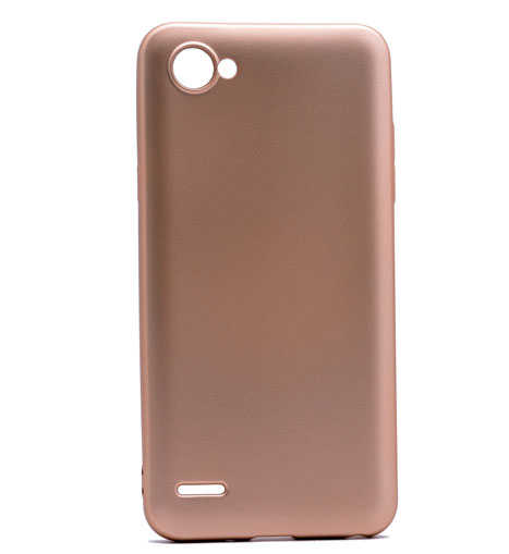 LG Q6 Kılıf Zore Premier Silikon Kapak - Gold