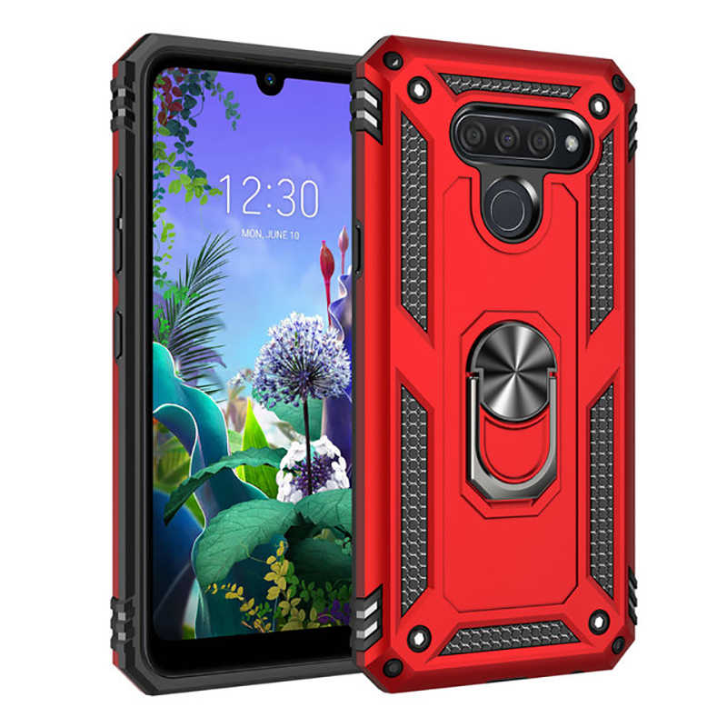 LG Q60 Kılıf Zore Vega Kapak - Kırmızı