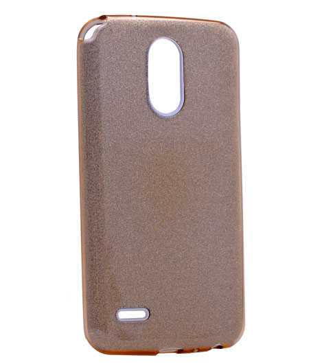LG Stylus 3 Kılıf Zore Shining Silikon - Gold