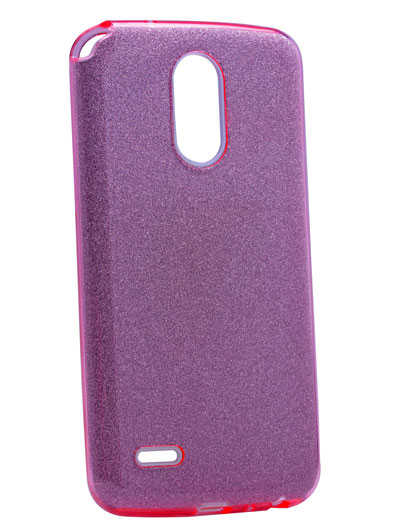 LG Stylus 3 Kılıf Zore Shining Silikon - Rose Gold