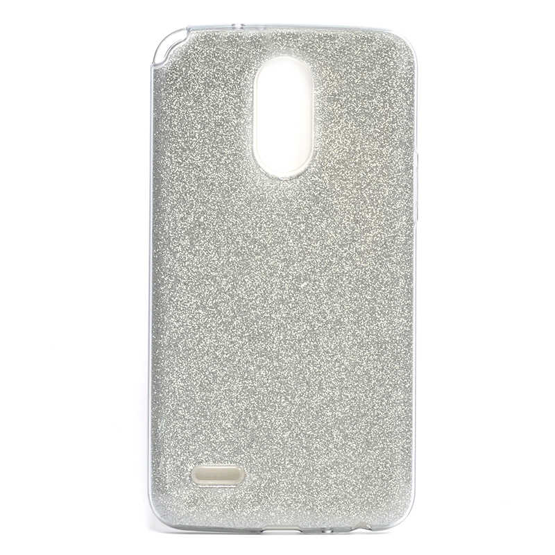 LG Stylus 3 Kılıf Zore Shining Silikon - Gümüş