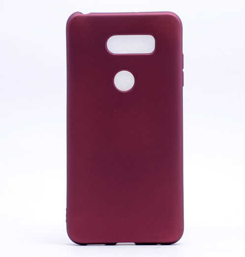 LG V30 Kılıf Zore Premier Silikon Kapak - Mürdüm