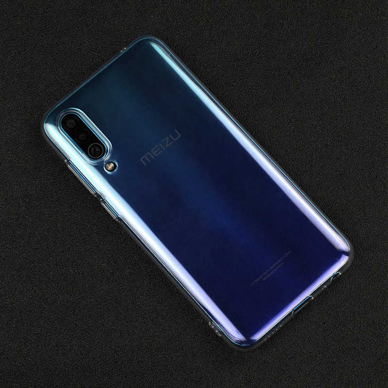 Meizu 16XS Kılıf Zore Süper Silikon Kapak - Renksiz