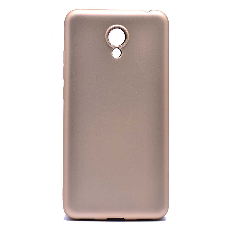 Meizu M6 Kılıf Zore Premier Silikon Kapak - Gold