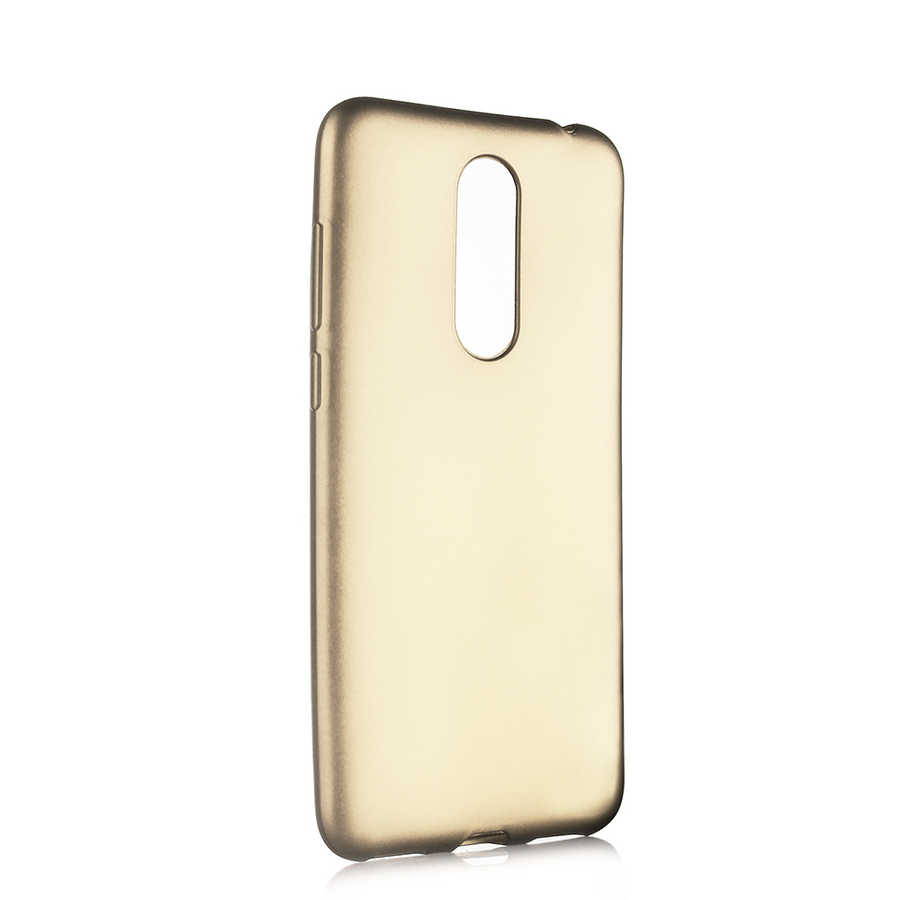 Meizu M6T Kılıf Zore Premier Silikon Kapak - Gold