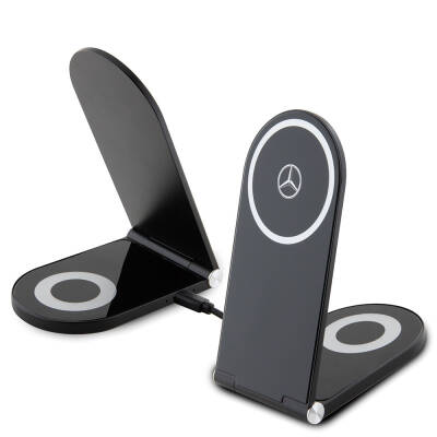 Mercedes Benz Original Licensed Foldable Printing Star Logo Magnetic Wireless Charging Stand - Mercedes Benz