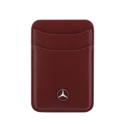 Mercedes Benz Orjinal Lisanslı Yeni Nesil 2 Hazneli Metal Logolu Deri Magnetik Kartlık - 7