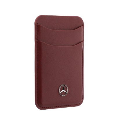 Mercedes Benz Orjinal Lisanslı Yeni Nesil 2 Hazneli Metal Logolu Deri Magnetik Kartlık - 10