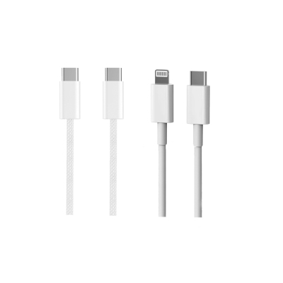 Micflip A01 Dual Type-C to Type-C PD & Type-C to Lightning MFI Certified Data and Charging Cable 2M - Micflip