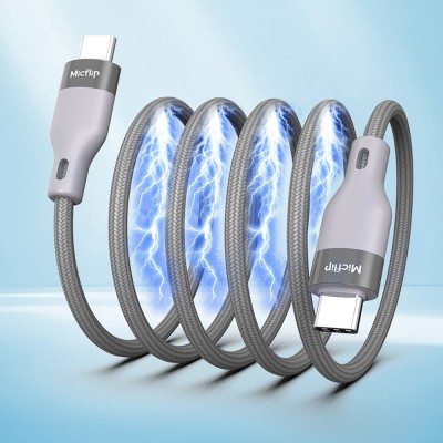 Micflip A25 Type-C to Type-C PD Hızlı Şarj Özellikli Data ve Şarj Kablosu 240W 2M - 3