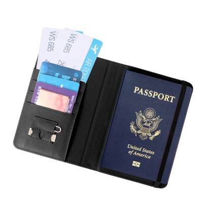 Micflip K02 iOS Cihazlar İçin FindMy Özellikli Pasaport Kart ve Sim Bölmeli Mikrofiber Kablosuz ve Pin Şarj Özellikli Deri Cüzdan - 8