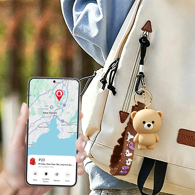 Micflip K08 Silicone Keychain and P23 Smart Tracking Device Set - 9