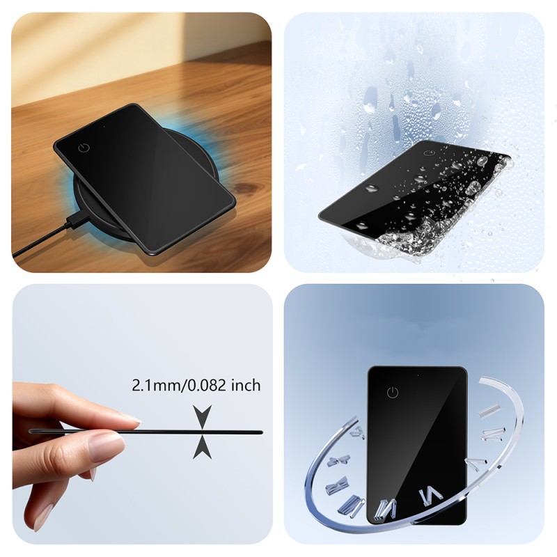 Micflip P045 Waterproof Smart Tracking Card with Wireless Charging for iOS and Android Devices - 8