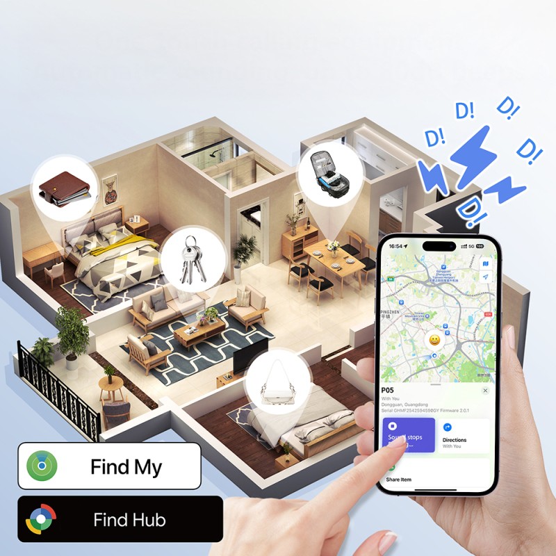 Micflip P055 Suya Dayanıklı iOS ve Android Cihazlar için Takip Özellikli Akıllı Kart - 13