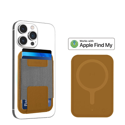 Micflip P065 Ultra İnce Tasarım iOS Cihazlara Özel Kablosuz ve Pin Şarj Özellikli FindMy Destekli Magnetik Standlı Kartlık - Micflip