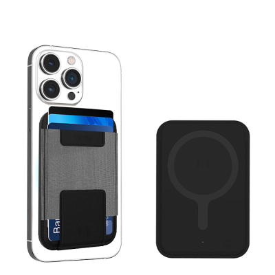 Micflip P065 Ultra Slim Design Card Holder with Magnetic Stand and FindMy Feature, Specifically Designed for iOS Devices. - Micflip