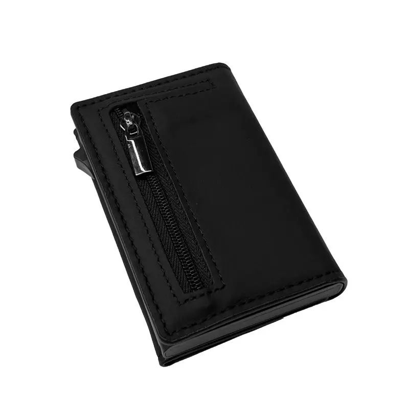 Micflip P15 Three Fold Genuine Leather Card Holder with Smart Tracking Feature - 2
