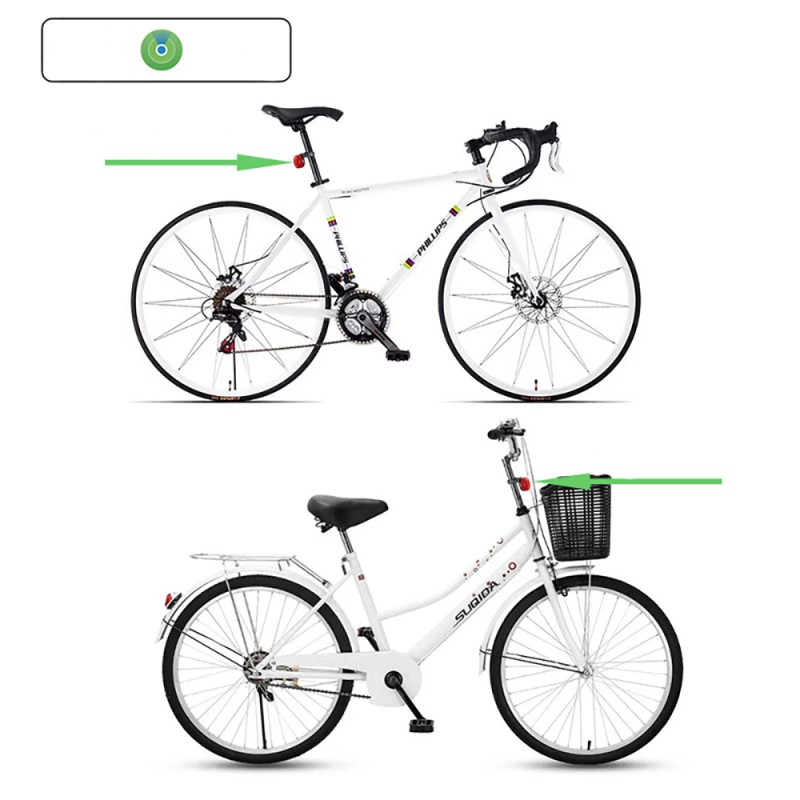 Micflip P20 Smart Tracking Device Bicycle Reflector with Storage Compartment - 9
