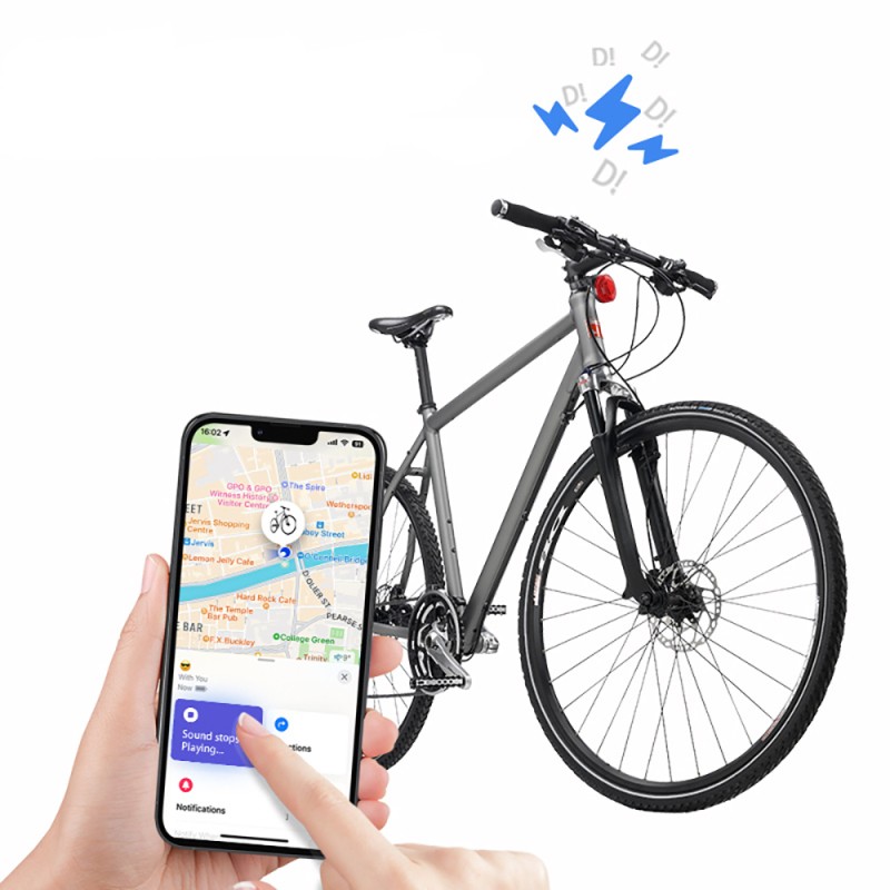 Micflip P20 Smart Tracking Device Bicycle Reflector with Storage Compartment - 6