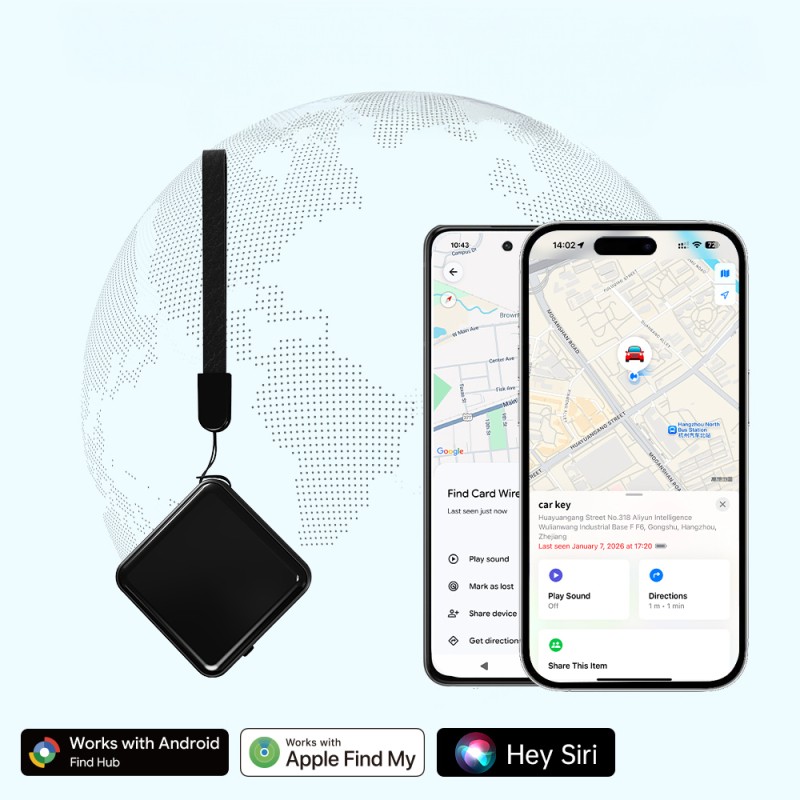 Micflip P25 Suya Dayanıklı iOS ve Android Cihazlar için Type-C Şarj Portlu Akıllı Takip Cihazı - 8