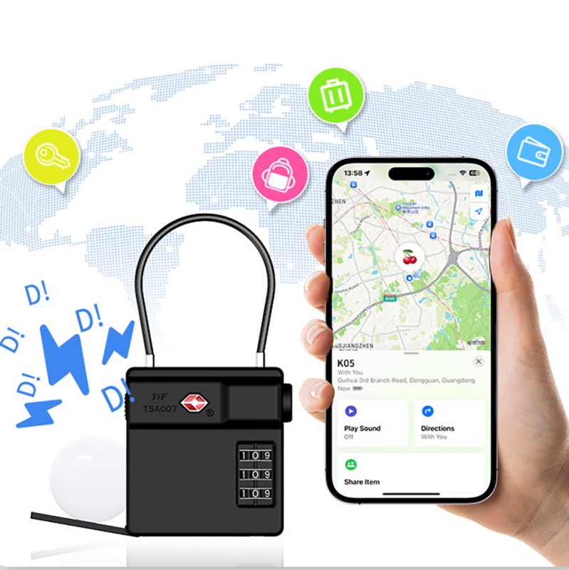 Micflip P25 TSA Lock and Find My Tracking Feature Luggage Travel Lock - 8
