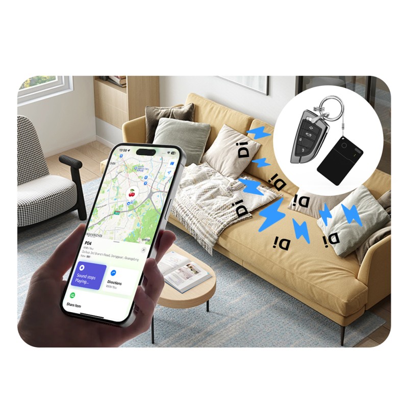 Micflip P28 Suya Dayanıklı iOS ve Android Cihazlar için Wireless Şarj Özellikli Akıllı Takip Kartı - 5