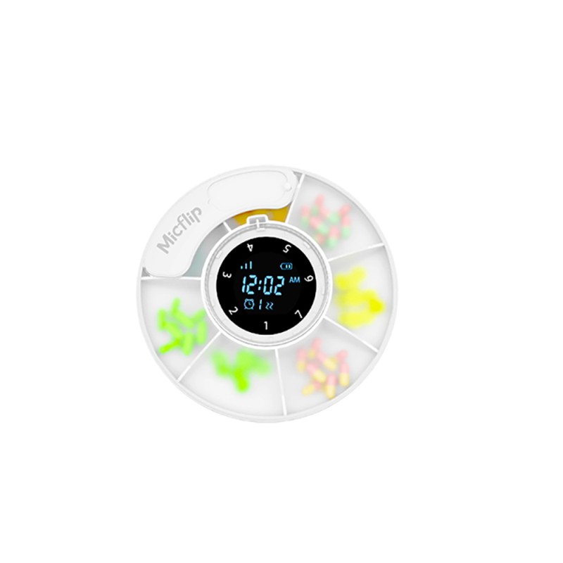Micflip S03 Alarm ve Takip Özellikli Akıllı İlaç Kutusu - 1