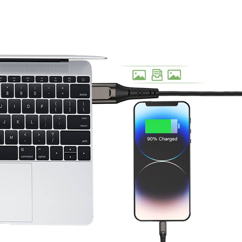 Micflip USB-A to Lightning Data ve Şarj Kablosu - 4