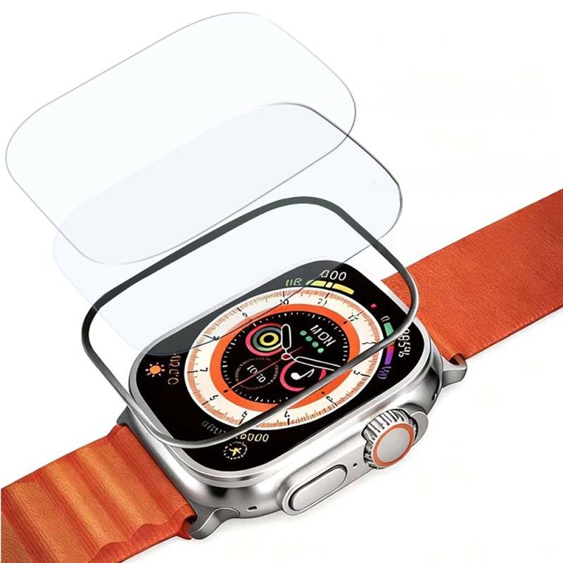 Mohseven Apple Watch Ultra 49mm iWatch Series Sapphire Smartwatch Tempered Glass Screen Protector - 6