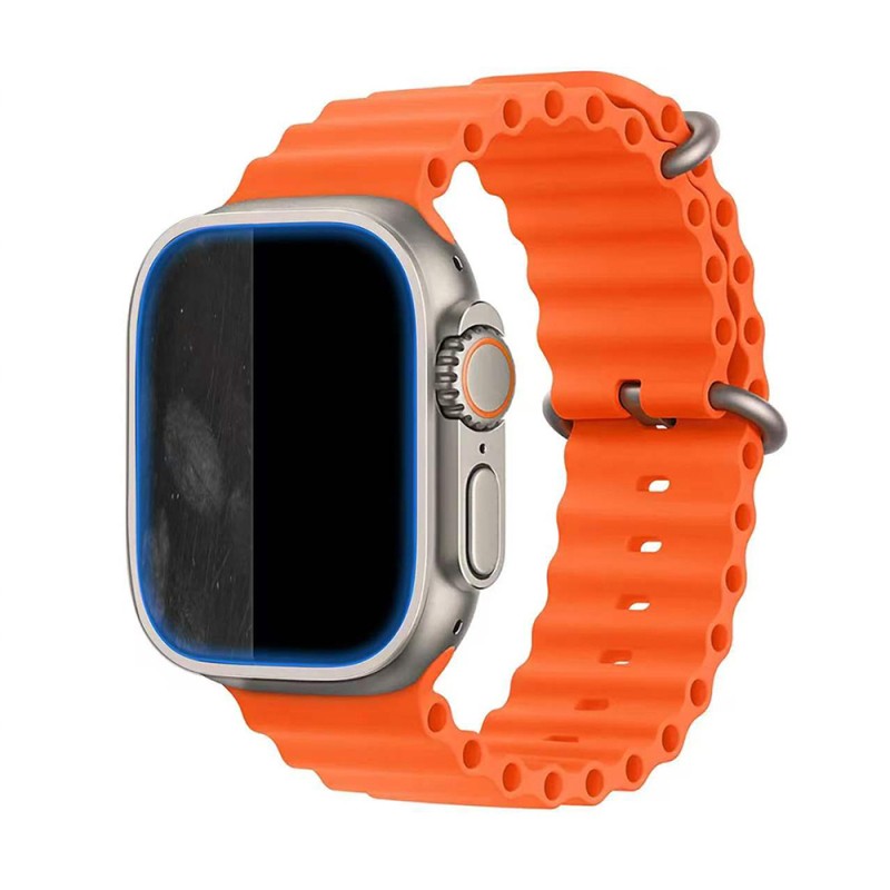 Mohseven Apple Watch Ultra 49mm iWatch Series Sapphire Smartwatch Tempered Glass Screen Protector - 8