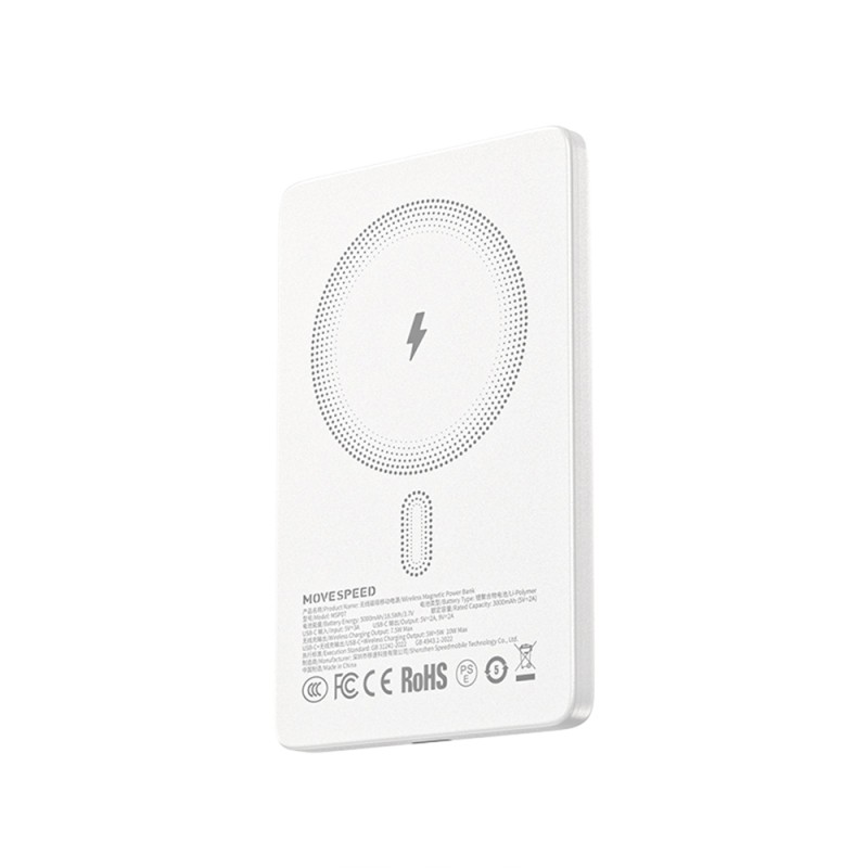 Movespeed MSP07 Ultra Thin Wireless M-safe Powerbank 18W 5000mAh - 2