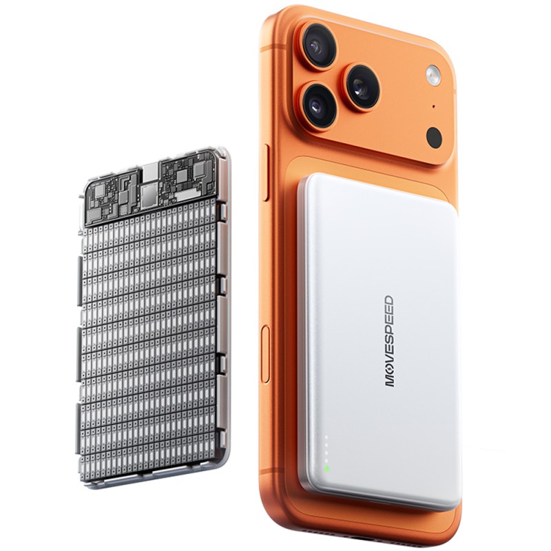 Movespeed MSP07 Ultra Thin Wireless M-safe Powerbank 18W 5000mAh - 4