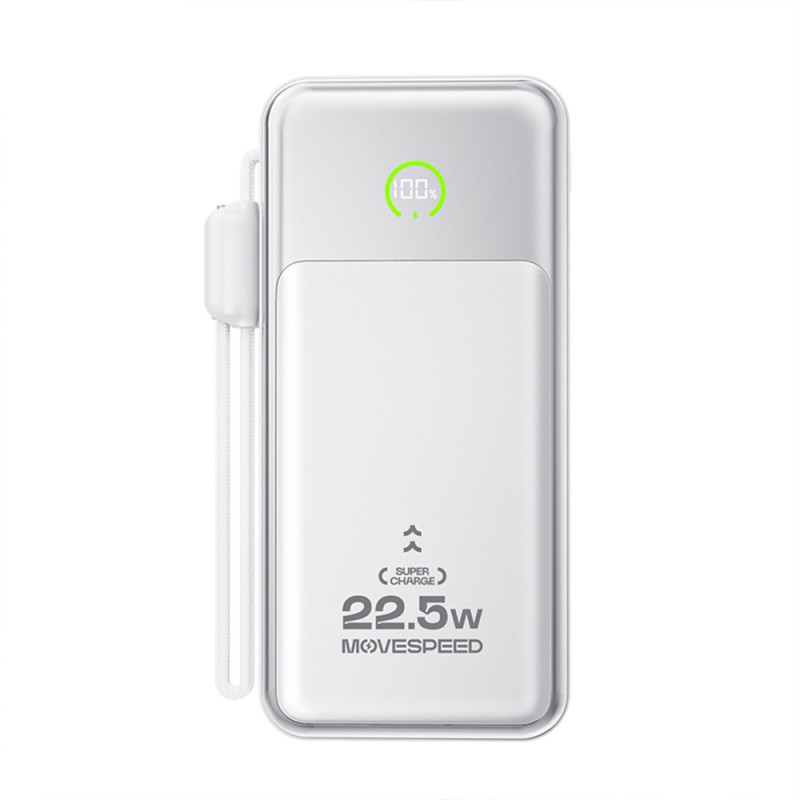 Movespeed MSP19 Digital LED Display Type-C Cable 22.5W 10,000mAh Powerbank - 1