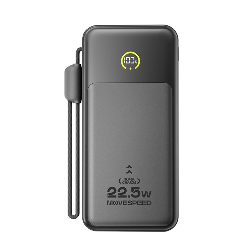 Movespeed MSP19 Digital LED Display Type-C Cable 22.5W 10,000mAh Powerbank - 2
